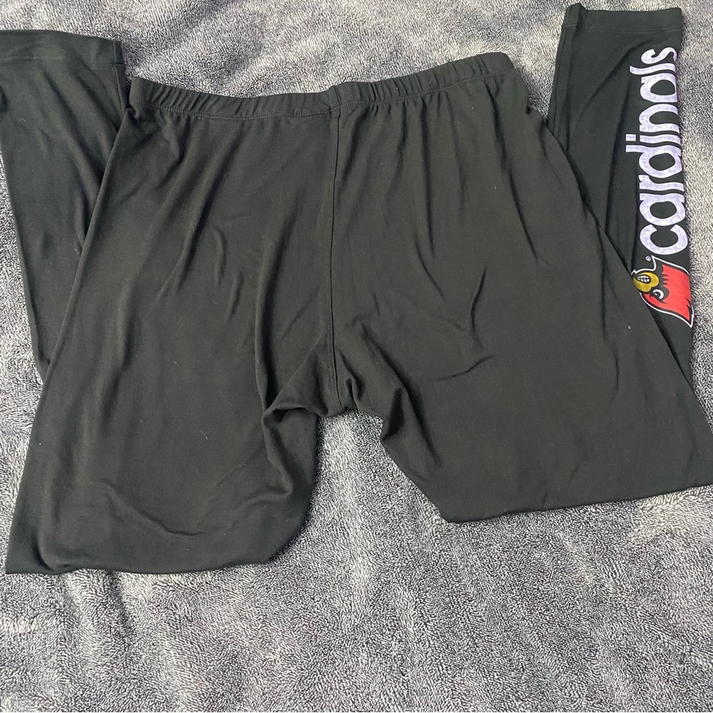 UofL Cardinals black leggings - Picture 2 of 4